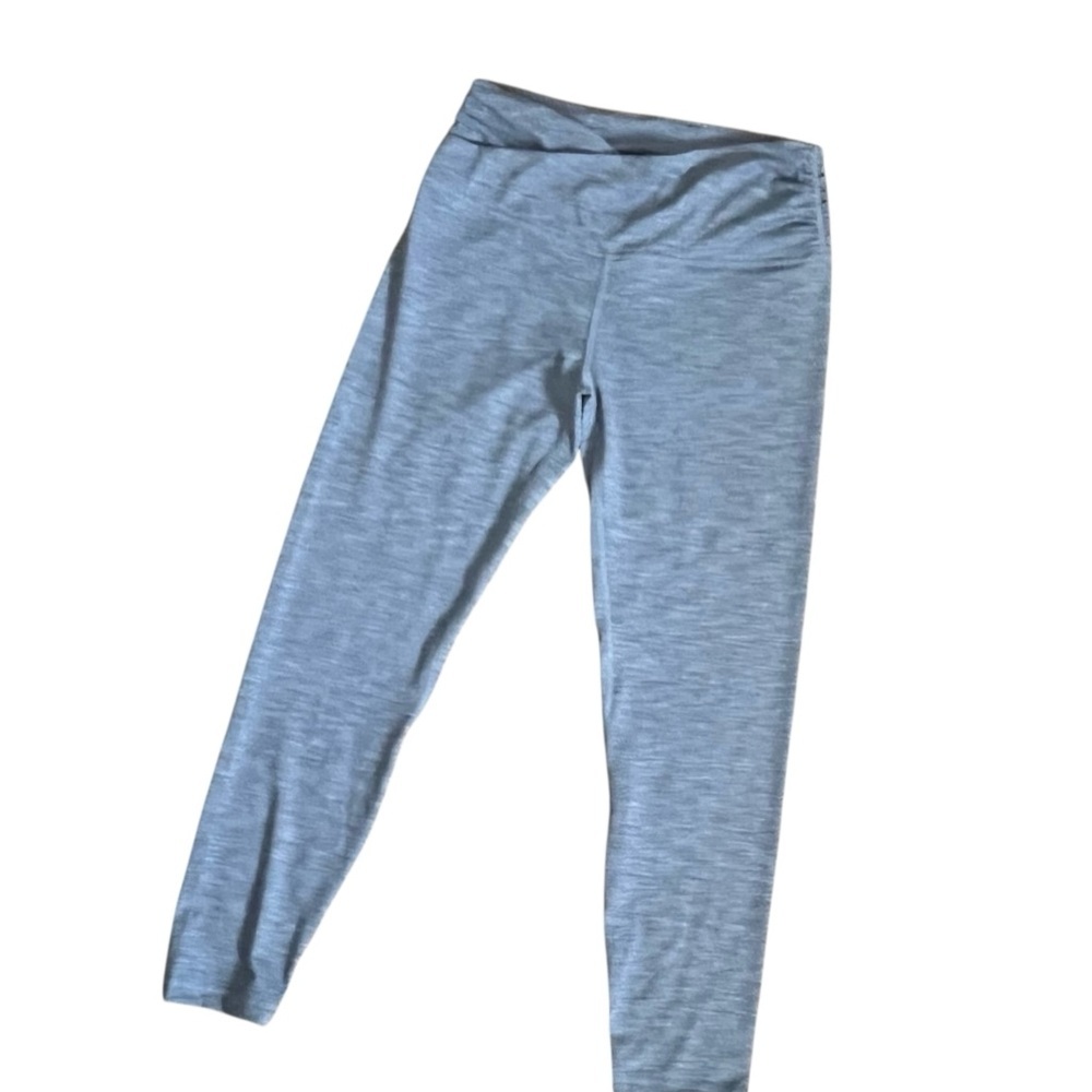 Women's Heather Blue and Black Cross Waist Leggings by Ododos (2 pack) C210 - Picture 4 of 8